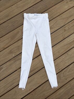Free People White High-Rise Skinny Leggings